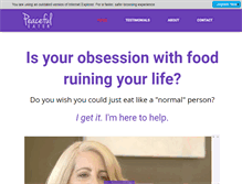 Tablet Screenshot of peacefuleater.com